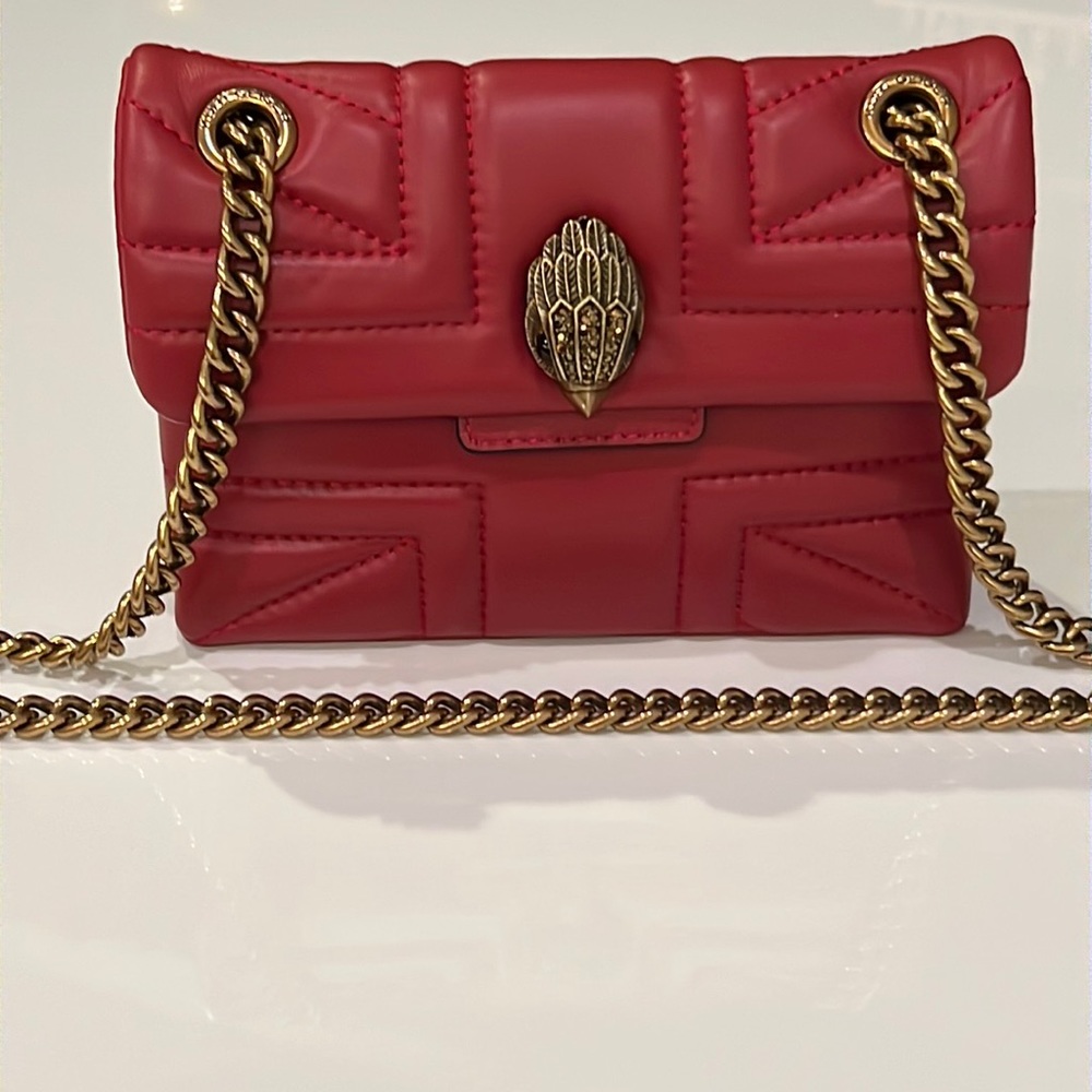 New Kurt Geiger London Kensington Bag Soft quilted leather golden chain